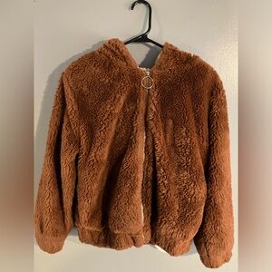 Sweet Rain Faux Fur Teddy Jacket (Small)
